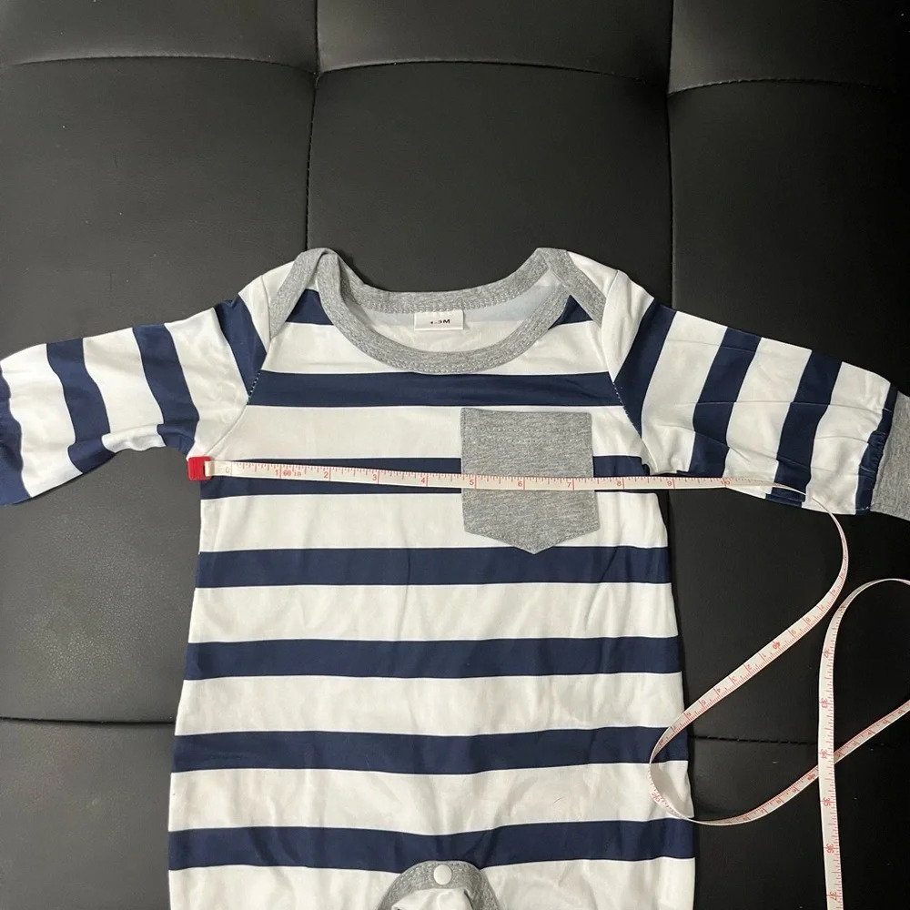 NWT Set of 2, 1-3 month, baby sleepers. Baby boy. - Picture 4 of 5